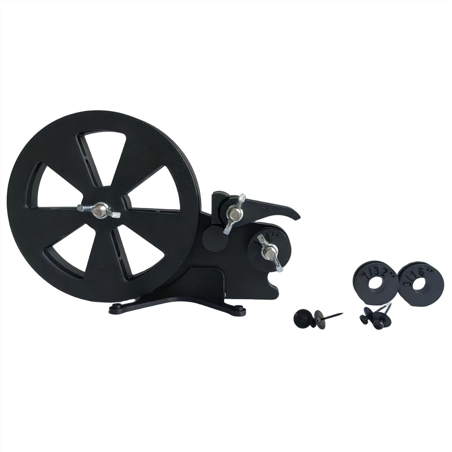 Tabletop Foiler for Stained Glass Copper Foil Application, Compact Table Mounted Foil Dispenser and Crimper Tool, Supports 7/32 3/16 and 1/4 Inch Foil