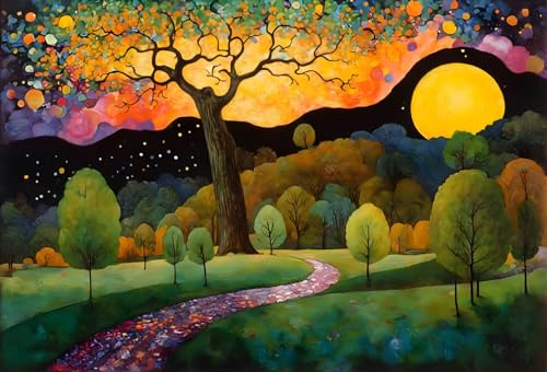 Tableau sur toile poster Parc merveilleux 58x90 cm déco salon moderne