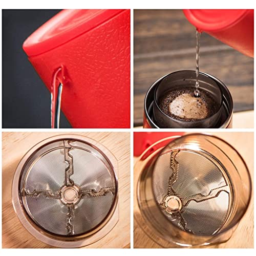 SXLCKJ Tragbare manuelle Kaffeemühle Edelstahl Kaffeebohnenmahlmaschine Kaffeetasse Grat Gewürze (Crusher) – Bild 8