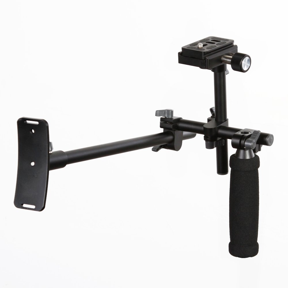Fotga DSLR Singolo Mano Sostegno Della Spalla Rig Staffa Stabilizzatore + Piastra a Sgancio Rapido per Fotocamere DSLR e Videocamere