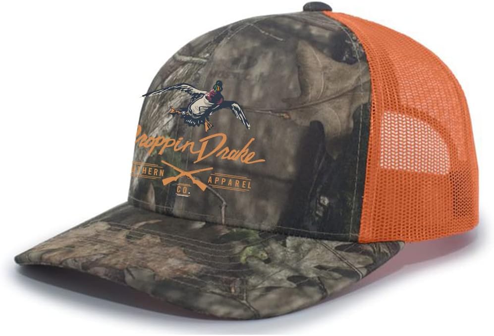 Mallard Duck and Gun X Logo Mesh Back Trucker