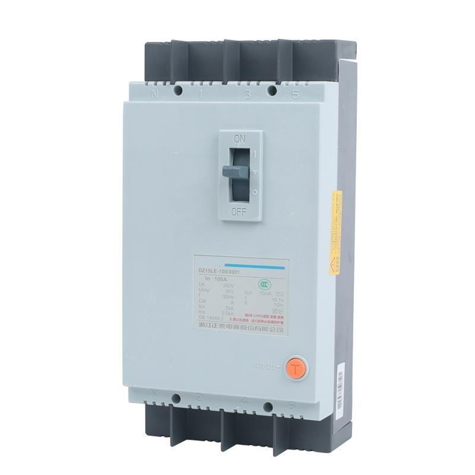 DZ15LE Residual Current Action Earth Leakage Circuit Breaker 2P 3P 4P 40A 63A 100A Distribution Motor 30MA 50MA(30MA,DZ15LE-40 3901 40A)