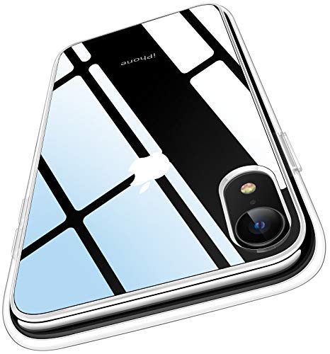 RANVOO iPhone XR case, iPhone XR Protective Clear Case [Strong Shock-Proof Absorption] [Agile Button] with Reinforced Soft TPU Bumper and Transparent Hard PC Back Case Cover