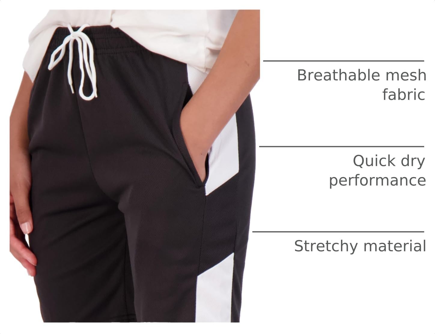 4-Pack Women's Mesh Bermuda Shorts: Quick-Dry, Breathable, & Stylish by Real Essentials