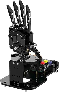 Robot Hand with Arduino Open Source AI Bionic Robotic Hand Five Fingers Solely Movement Mechanical Arm DIY Smart Robot & Engineering Kits, Science/Coding/Programming Set, Starter Kit