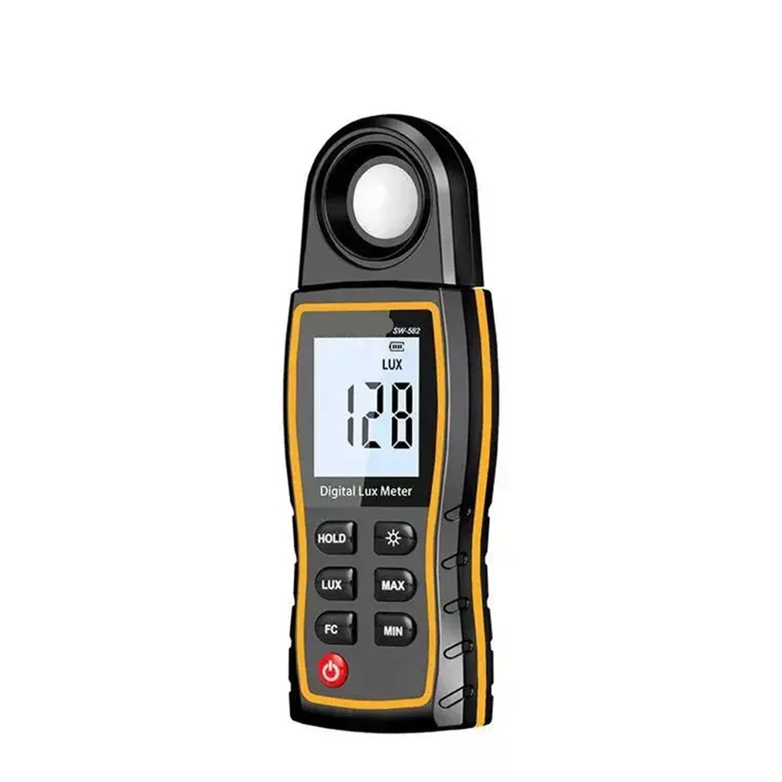 Medidor de luz Digital, Medidor de Lux Digital SW-582 Luz 199.900 Sensor Giratorio Lux/FC Iluminómetro Alta precisión Fotómetro Probador para Plantas de Interior y jardín, fotografía