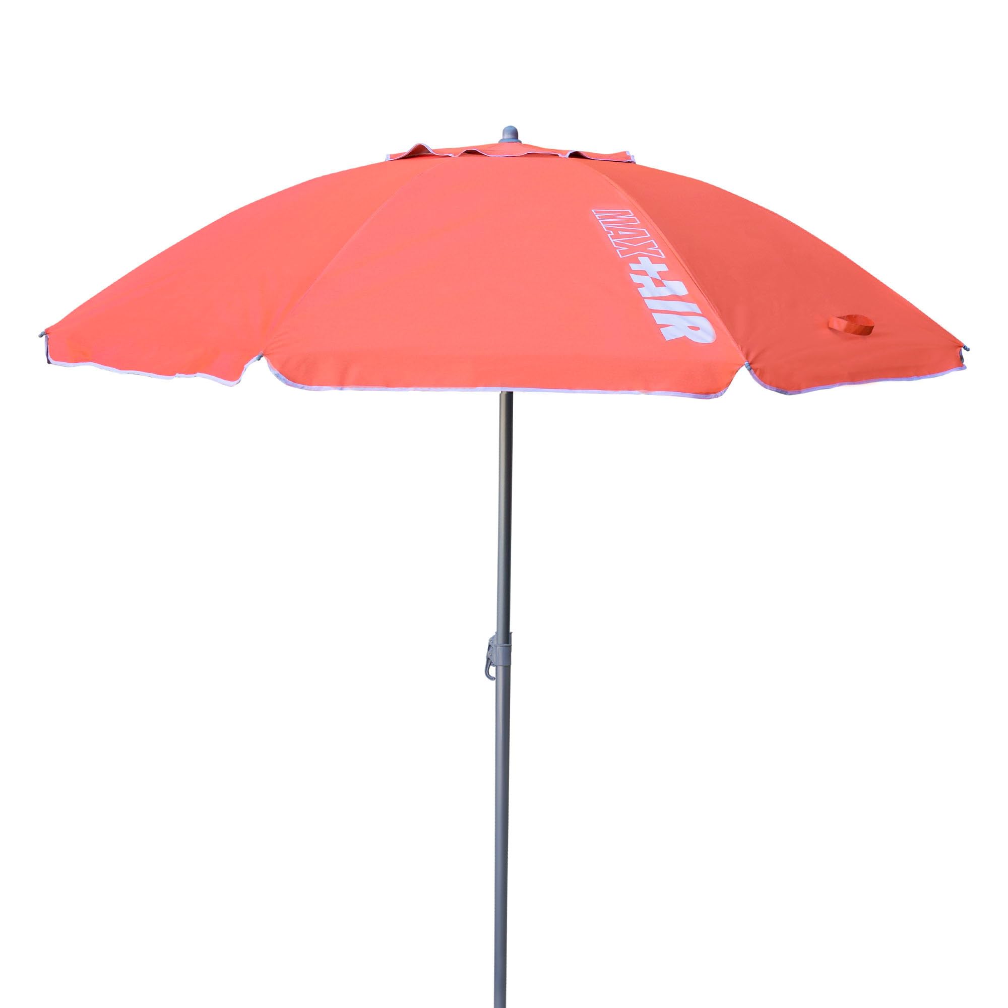 AKTIVE Koralowy składany parasol plażowy przeciwwiatrowy Ø200, ze srebrną powłoką i ochroną przed promieniowaniem UV 50, parasol plażowy, duży parasol przeciwsłoneczny, parasol plażowy (62244), koral,