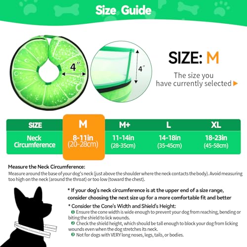 Image of Upgraded Inflatable Dog Cone Collar to Stop Licking, Soft Dog Donut Collar