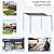 Outsunny 10' x 10' Steel Outdoor Pergola Gazebo, Patio Canopy with Weather-Resistant Fabric and Drainage Holes for Backyard, Deck, Garden, Gray