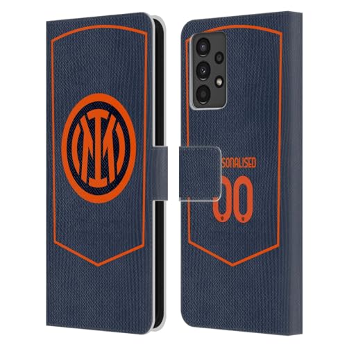 Étui en Cuir Inter Milan Samsung A13 Finition Maillot Officiel Personnalisé