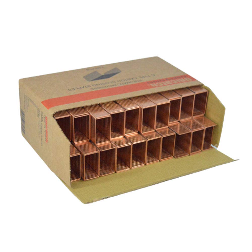 Copper CC34C Carton Closing Staples 1-1/4-Inch Crown, 3/4-Inch, C34 for Pneumatic & Manual (2,000/Box)