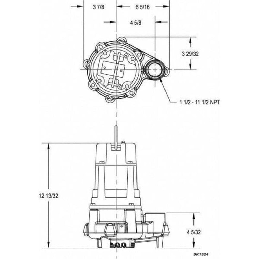 HP 1,Sump Pump,No Switch Included