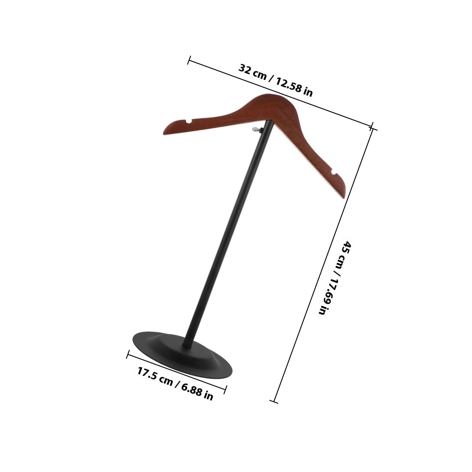 MAGICLULU Stand Appendiabiti per Magliette in Acciaio Inossidabile e Legno Altezza Regolabile, Design Salvaspazio e Struttura Robusta per Uso Domestico ed Esposizioni