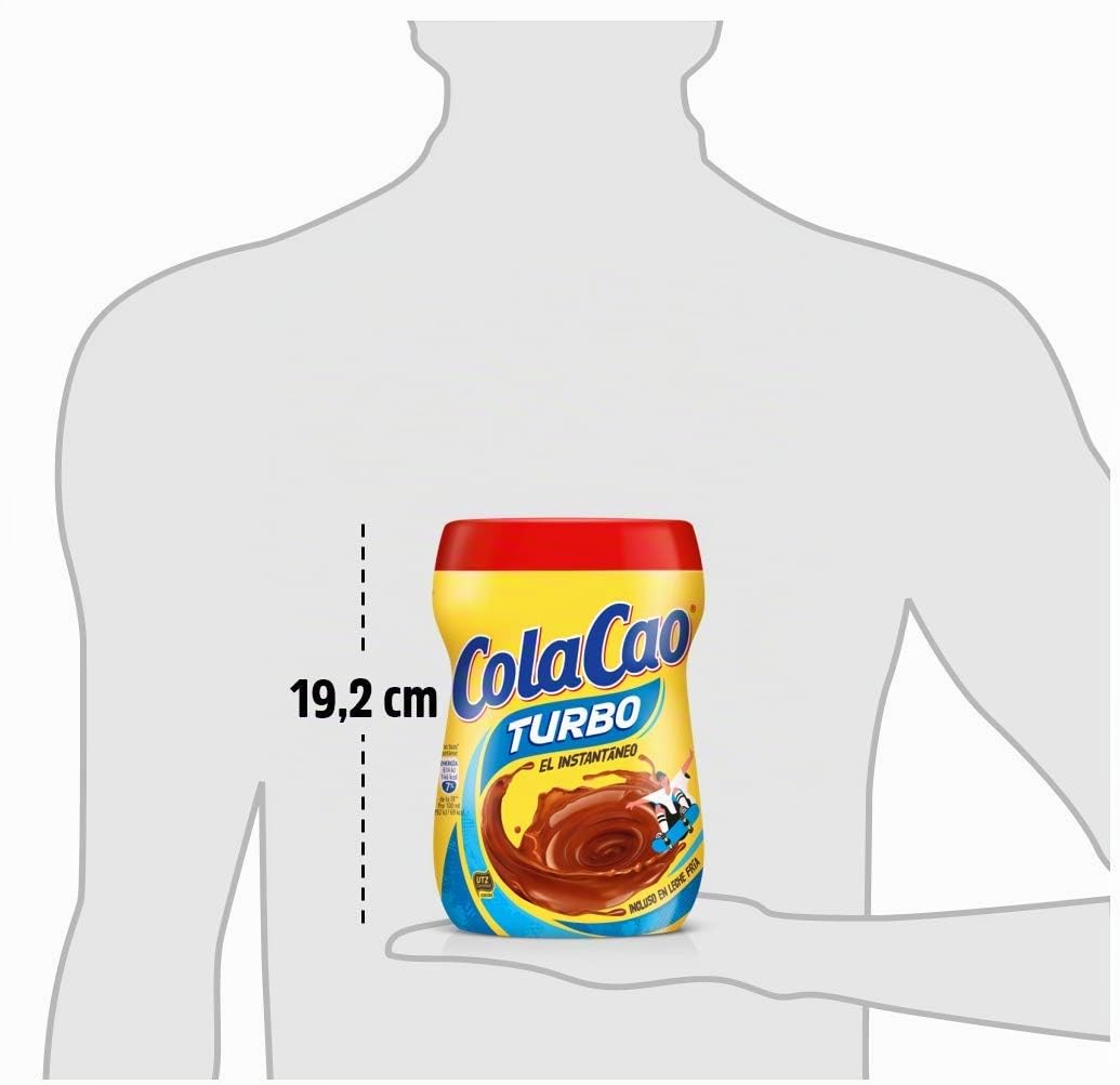 Colacao Turbo 750 Grs - Boisson Chocolatée - 53 Portions - Poudre - Pot - Cacao Certifié UTZ - Sans Grumeaux - Chaud ou Froid - 14g par Portion - En Stock