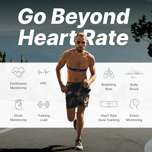 Image of Frontier X2 ECG Grade Heart Rate Monitor Chest Strap, Wearable Heart Rate Monitor with Strain, VO2 Max, Breathing Rate, Live ECG Monitoring and 20+ Fitness Activities (REFURBISHED)