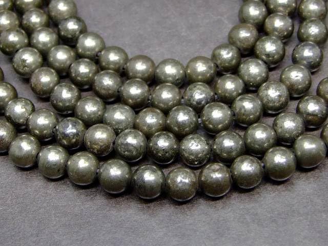 Amazon | g3-3311 パイライト 黄鉄鉱 6mm 1連38cm 通し針、解説書、1m