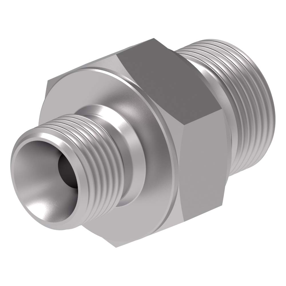Raccord Hydraulique droit Mâle BSP pour bague BS 1/4 X Mâle BSP pour bague BS 3/8 - raccord hydraulique Mâle BSP