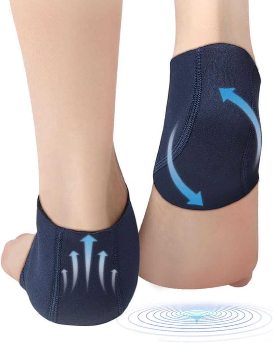 2 Pairs Breathable Toeless Heel Protector Socks for Cracked Heels