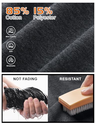 PEHMEA 3 Pack Boys Girls Sweatpants Kids Cotton Active Jogger Pull On Athletic Pants with Pockets Drawstring for School Sport2