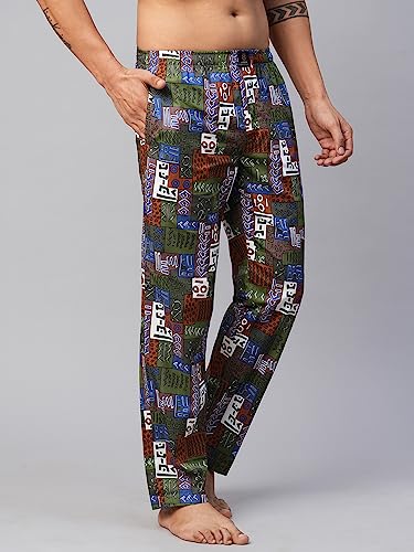 Image of Urban Scottish Men's Multicolor Cotton Lounge Pants- USPJ2309
