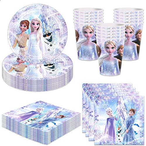 Cartoon Party Supplies Frozen Birthday Party Includes Cups Plates...
