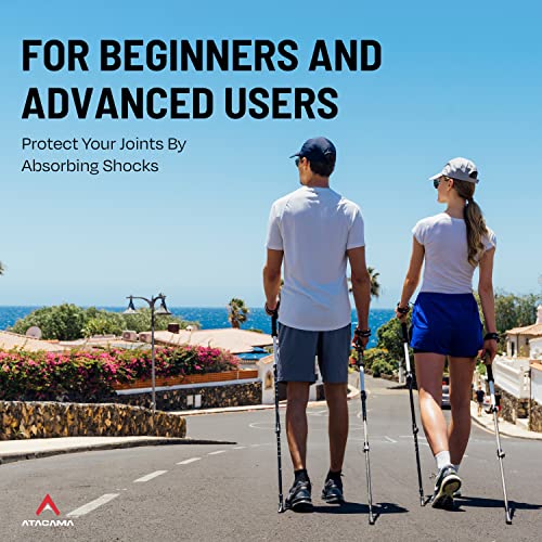 Atacama Nordic Walking Stöcke Gummipuffer - [10 Stück] für Asphalt passen auf alle Wanderstöcke weiche dämpfende Gummipuffer für Walkingstöcke Pads für Trekking Stöcke Walking Pad Walkingstöckepuffer