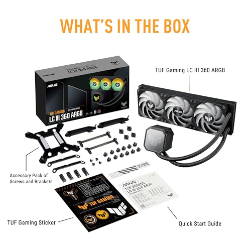 ASUS TUF Gaming LC III ARGB 360mm AMD/Intel Gaming Liquid CPU Cooler - image 8