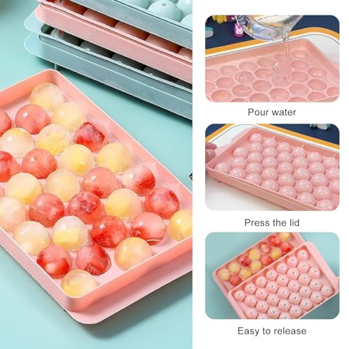 2-Pack Silicone Ice Ball Molds with Lids for Whiskey & Cocktails – Easy Release, Reusable, Freezer Safe - Image 5