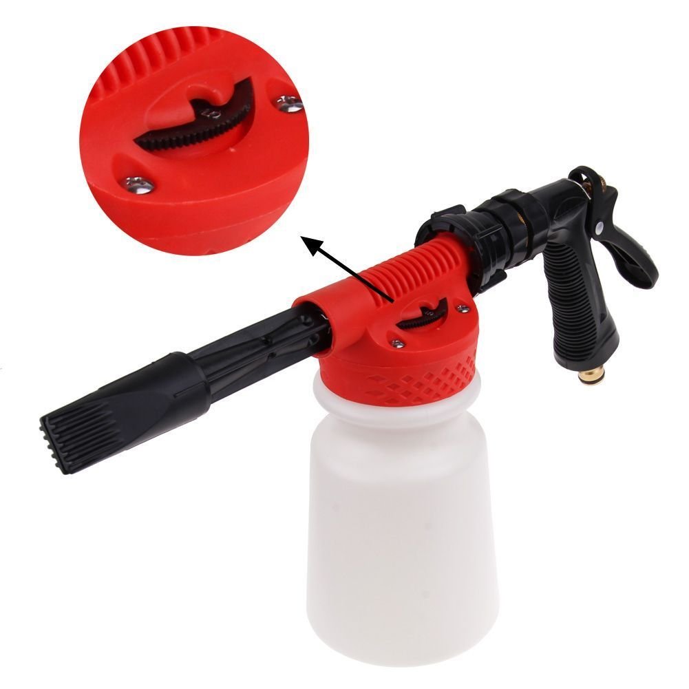 Pistolet à Mousse Voiture 900ml - Lance Réglable 2 En 1 - Nettoyage Auto Et Maison - Compatible Tuyau Arrosage