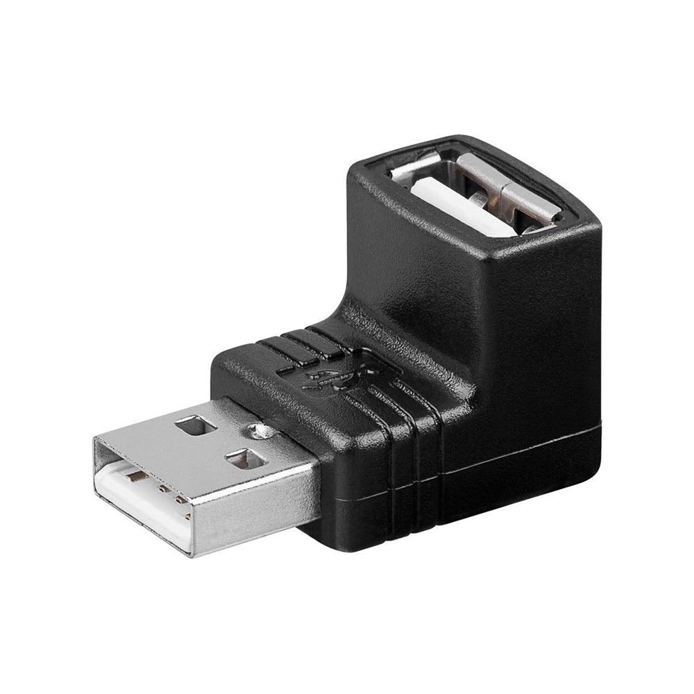 Goobay 68920 USB 2.0 Female Type A 90° Hi-Speed Adapter,black