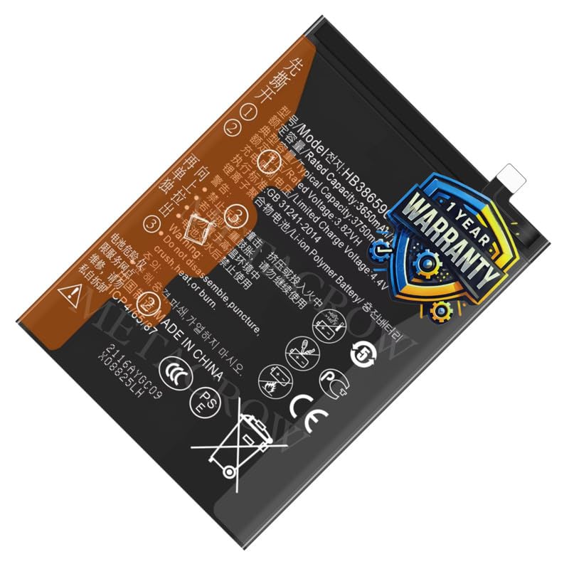 Image of Original HB386589ECW | HB386590ECW Battery Compatible with Huawei Honor 8X | Honor 20 | Honor Play | Honor View 10 (Honor V10) - (3750mAh) - 1 Year Warranty BC45