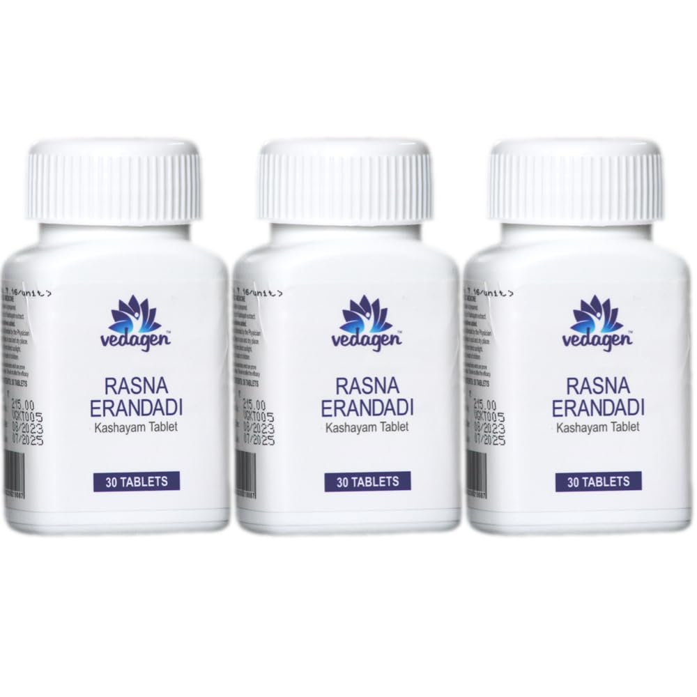 Vedagen Rasna Erandadi (Rasnerandadi) Preservatives-Free Kashayam Tablets With Rasna Bala Sahachara Guduchi 90 Nos (30s x 3) (B0CJNCQKSW) Amazon Price History, Amazon Price Tracker