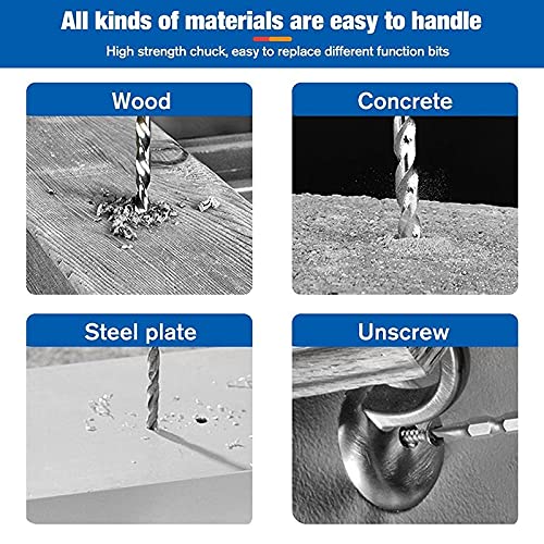 Spacmirrors Tragbarer Schraubendreher 48 V 3-in-1-Bohrschrauber, Elektroschrauber-Werkzeugsatz, Akku? Bohrzubehör… – Bild 3