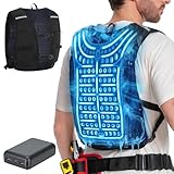 水冷服【-20℃冷却效果・36時間運轉】 冷水ベスト 1762cm² 冷却面10000mAh バッテリー付き 男女兼用 冷水循環用 作業用水冷 ベスト フリーサイズ 軽量 超薄型 ひんやり熱中症対策 釣り 農業 工事現場 スポーツ アウトドア用
