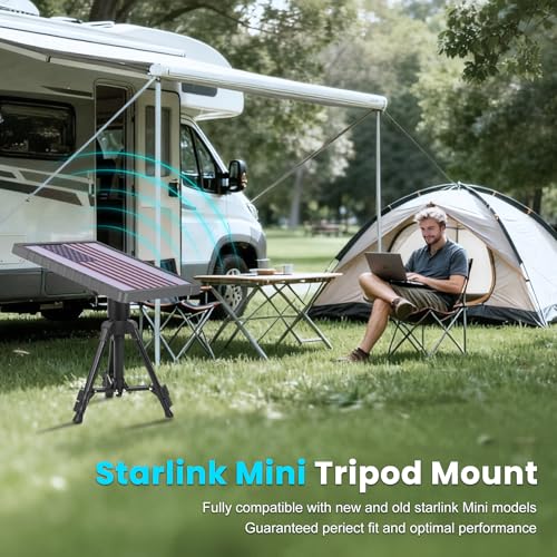 Image of for Starlink Mini Mount - Lightweight Tripod for Outdoor, Camping, and Roof Setup | Starlink Mini Accessories