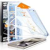 SMARTDEVIL [3 Pack for Samsung Galaxy S24 Ultra Screen Protector, Finger Print Reader Compatible, Fast & Easy Installation, Clear 9H Tempered Glass Film, Alignment Frame [Dust-Free & Bubble-Free]