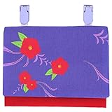 [ジュエリーショップエム] 移動ポケット 移動ポーチ クリップ 子供用 和風 和柄 ポケットポーチ 日本製 手作りパープル pok 椿