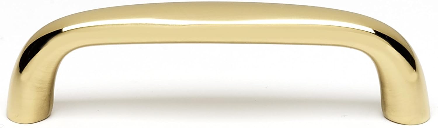 Alno 3" Pull, UNLACQUERED Brass