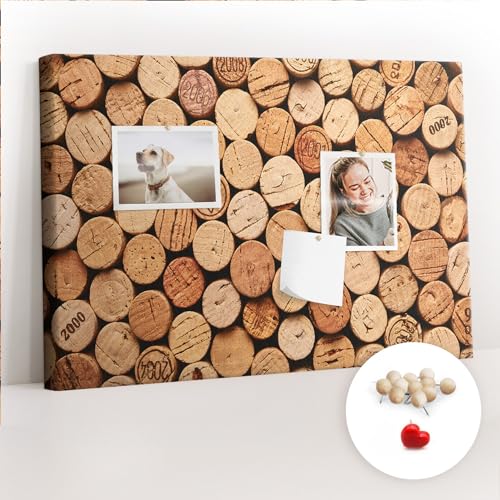 Tableau liège 60x40 en bois aspect bouchons de vin pour une déco écoresponsable - 2