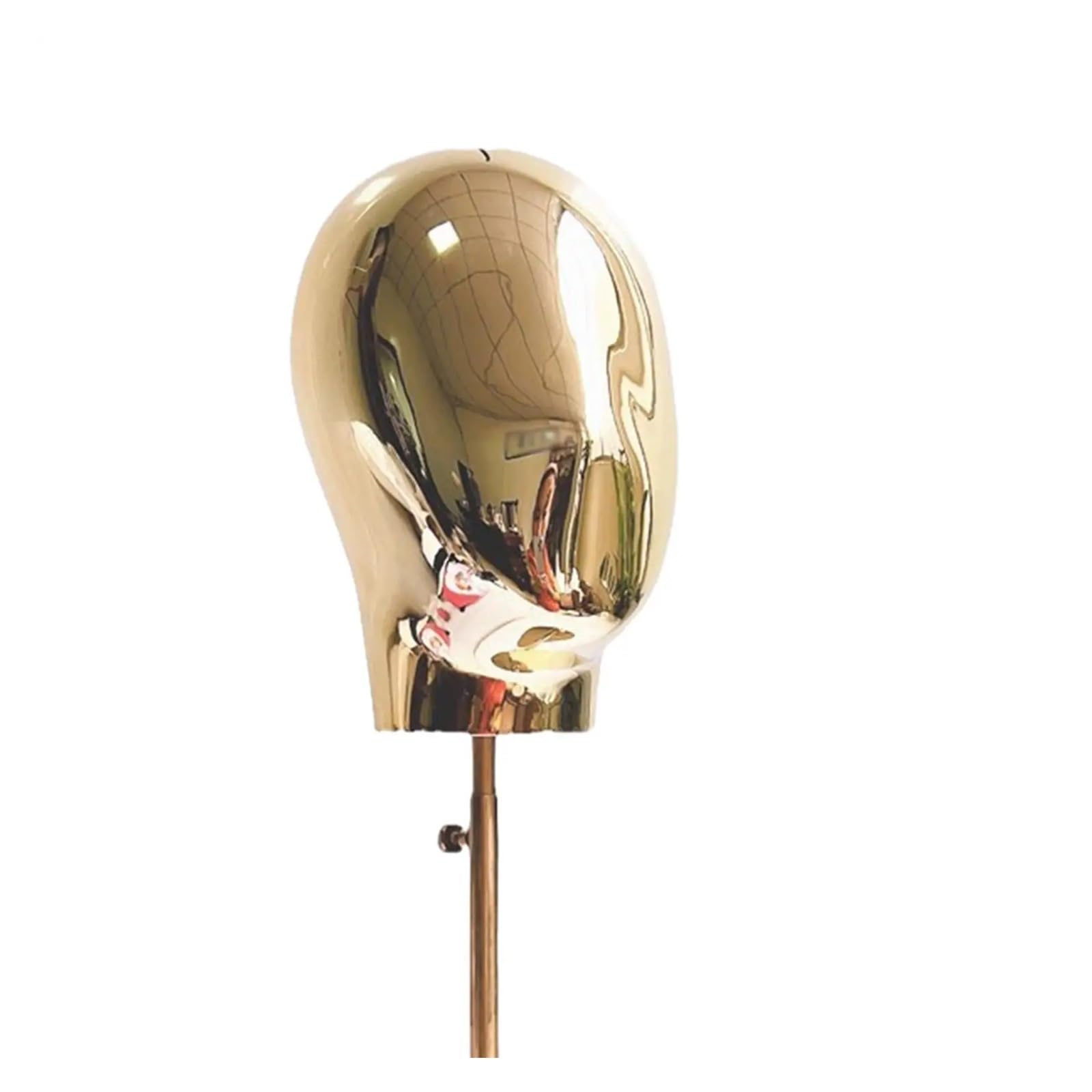 Mannequin Head Model Hairpieces Display Stand Height 45-58cm For Business Hairdresser Training Beginner Stylist Personal Use(Silver)