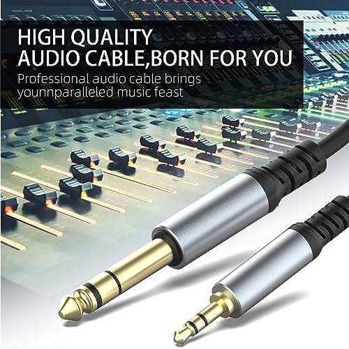 Cable de audio estéreo 3.5mm a 6.35mm HIEbee 1.5 m miniatura 6