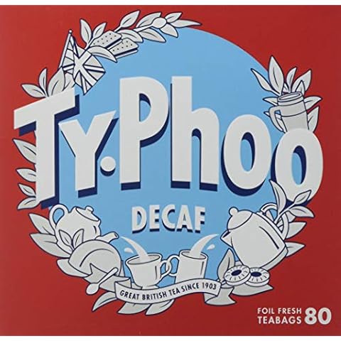 Typhoo Decaf Tea, 6 Packs of 80 (Total 960)​ Decaffeinated Tea Bags Cover