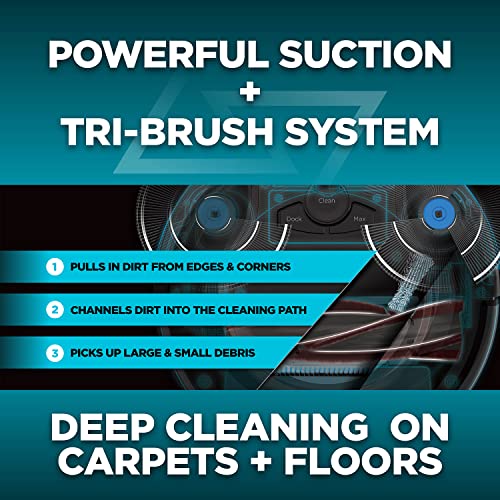 Shark Av753 Ion Robot Vacuum, Tri-Brush System, Wifi Connected, 120 Min Runtime, Works With Alexa, Multi Surface Cleaning, Grey #TOP3