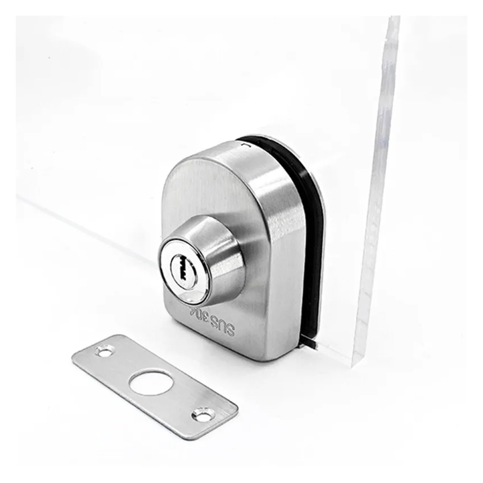 Cerradura para Puerta de Cristal Pestillo de puerta corrediza vidrio