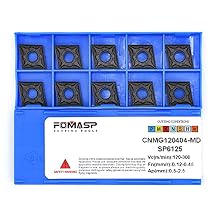 CNMG431 / CNMG120404-PM of CNC Carbide Inserts for Steel Turning Cutting Tools, The Chip Breaker PM fit for Semi-Finishing Metal Cutting, 10 PCS.
