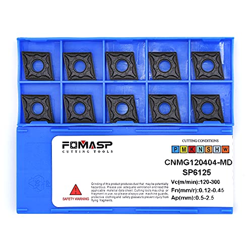 Inserts en carbure CNMG120404 à double face pour outils de tournage sur acier