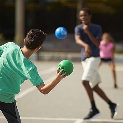 Franklin Sports Dodgeball Ball Set Superskin-Coated Foam Balls for Playground Games Small Dodgeballs for Gymnasium Games Easy-Grip Foam Balls Wont Shred or Tear for Hours of Fun