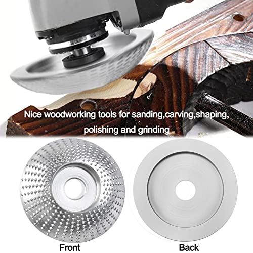 3.3in Angle Grinder Disc Wood Carving Disc Woodworking Grinding Shaping Wheel Dish Tungsten Carbide Grinding Wheels Sanding Tools for Angle Grinders Trimming Cutting Shaping Polishing - Thumbnail 6