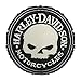 Harley-Davidson Genuine Willie G Skull Frayed Emblem Patch, 3.5 in. HDEMF1016