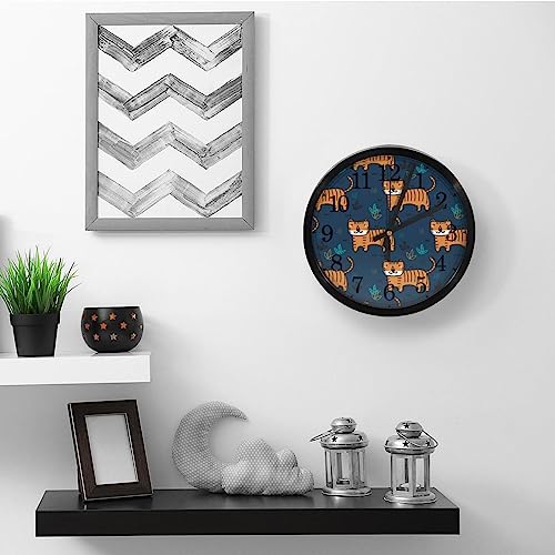 Horloge murale tigre bleu pour instaurer la sérénité à la maison - 6
